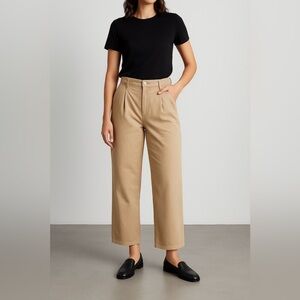 UNIQLO Women’s Wide-Leg Pleated Pants - Beige - Size M